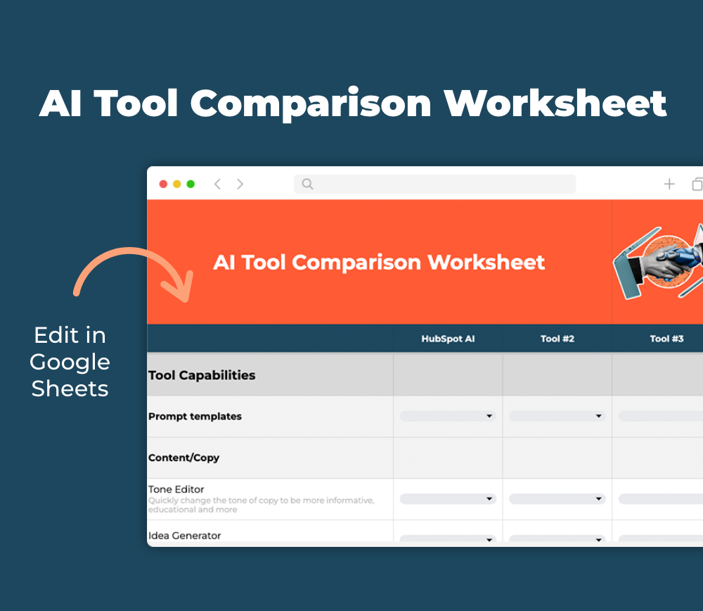 AI Tool Comparison Worksheet